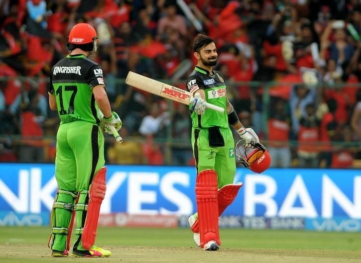 Virat Kohli & AB de Villiers created a record 2nd wicket partnership against Gujarat Lions in 2016.
